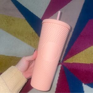 Starbucks NWT 2020 Limited Edition Matte Light Pink 24oz Studded Tumbler